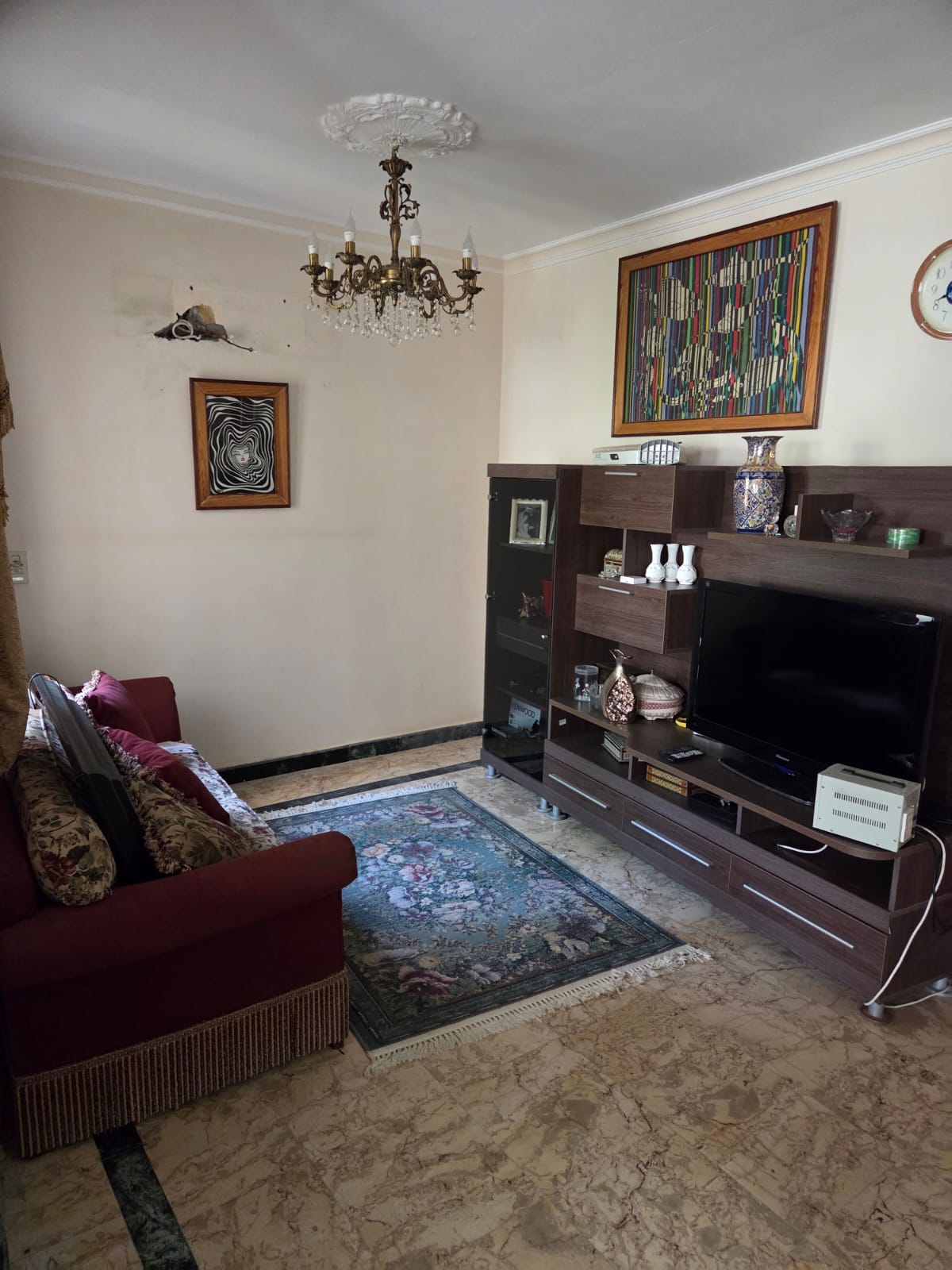 شقة غرفتين 137m2 دور اول متكرر تشطيب كامل