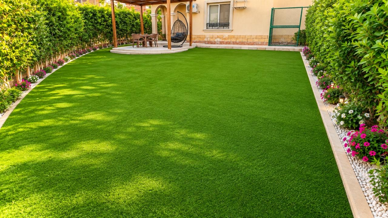 شقه luxury بجاردن للايجار بكمباوند الخمايل الشيخ زايد